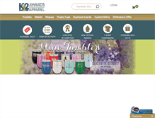 Tablet Screenshot of k2awards.com